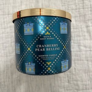 Bath and Body Works 3 Wick Cranberry Pear Bellini Candle